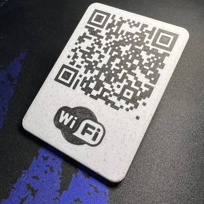 Thẻ QR WiFi 3D (WiFi QR-Code Card) tự thiết kế tiện lợi