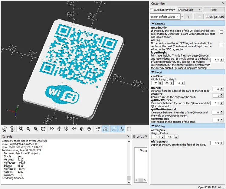 Thẻ QR WiFi 3D (WiFi QR-Code Card) tự thiết kế tiện lợi - Image 2