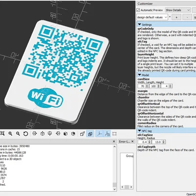 Thẻ QR WiFi 3D (WiFi QR-Code Card) tự thiết kế tiện lợi