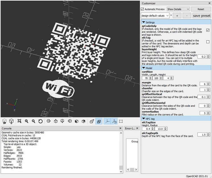 Thẻ QR WiFi 3D (WiFi QR-Code Card) tự thiết kế tiện lợi - Image 3
