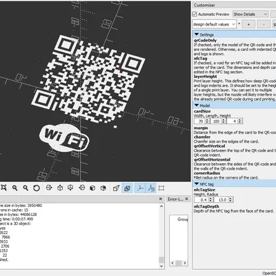 Thẻ QR WiFi 3D (WiFi QR-Code Card) tự thiết kế tiện lợi