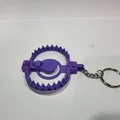 Mini Bear Trap V2 - Print-in-Place móc khóa không support - Hàm (Jaws) làm lại - Thumbnail 2