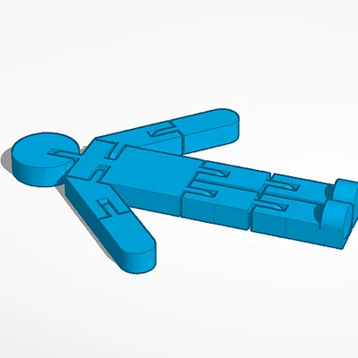 Mô hình người nhựa Flexi Guy linh hoạt in 3D cực dễ