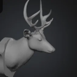 Mô hình đầu hươu treo tường nghệ thuật - File in 3D chất lượng