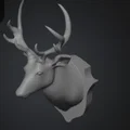 Mô hình đầu hươu treo tường nghệ thuật - File in 3D chất lượng - Thumbnail 5