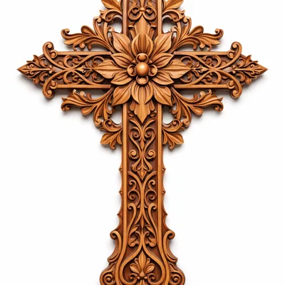 Mô hình Thánh giá Hoa hồng phong cách Gothic 3D tinh xảo