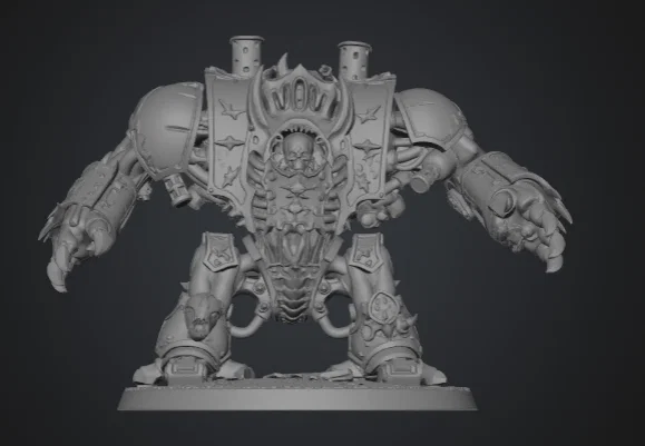 Mô hình Hellbrute phong cách Warhammer 40k đầy gai góc cho game tabletop - Image 1