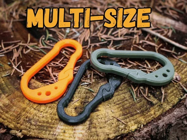 Carabiner EDC Đa Kích Cỡ (S–XXL) – Carabiner Multi-Size EDC - Image 1