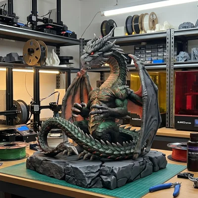 Rồng Hộ Vệ Cổ Đại – Tượng 3D Có Thể In