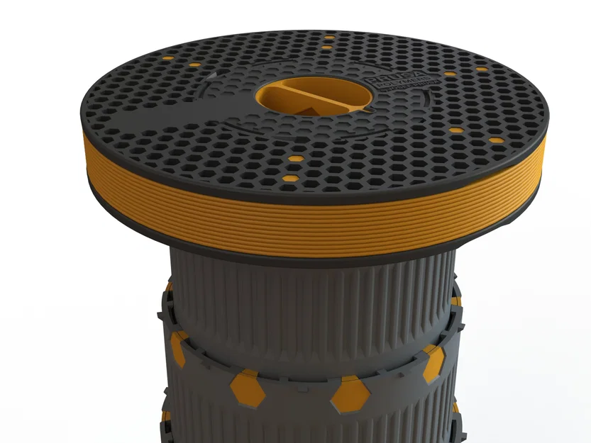 Ghế Telescopic PrusaSpool từ spool Prusament (Tải trọng: 95 kg+) - Image 3