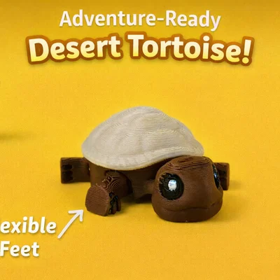 Rùa Sa Mạc – Figure Flexi Khớp Nối (Articulated) | Desert Tortoise