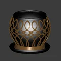 NORA Pflanzentopf – Chậu cây/Chậu bọc họa tiết ornament (STL) - Thumbnail 2