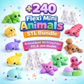 Pack mô hình 3D Mini Flexi Animals - Thumbnail 1