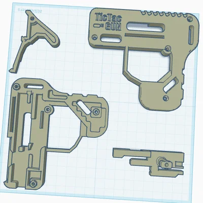 Súng bắn kẹo Tic Tac Gun in 3D độc đáo giải trí thú vị