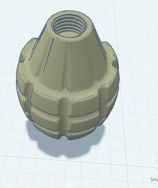 Mô hình quả lựu đạn in 3D lắp ghép chi tiết - Image 3