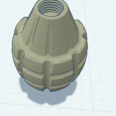 Mô hình quả lựu đạn in 3D lắp ghép chi tiết