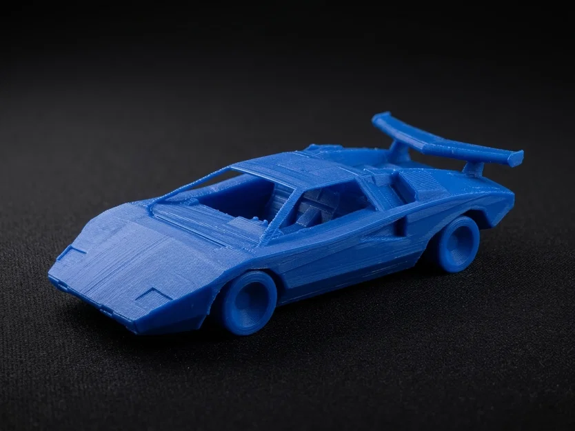 Lamborghini Countach Print-In-Place (in liền khối, bánh xe chạy) - Image 1