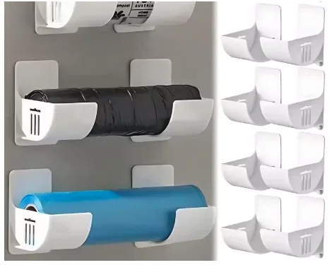 Giá treo túi rác dán keo gắn tường – Không khoan, gọn chỗ & bền chắc - Image 1