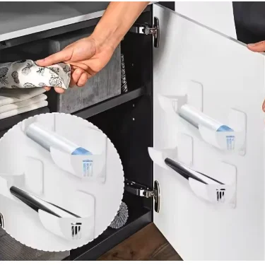 Giá treo túi rác dán keo gắn tường – Không khoan, gọn chỗ & bền chắc