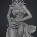 Mô hình 3D nhân vật nữ sát thủ (Assassin Girl) cực chất cho game thủ - Thumbnail 4