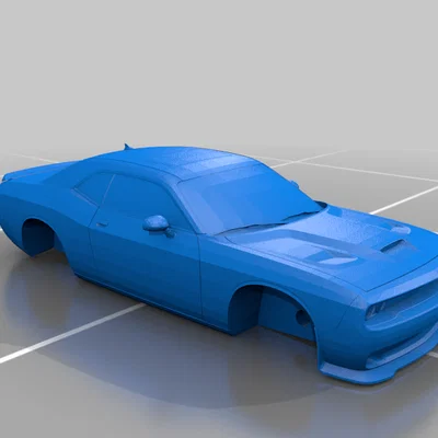 Mô hình 3D xe Dodge Challenger thiết kế chi tiết