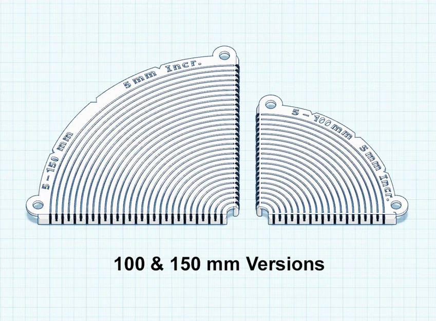 Template Stencil Bo Góc Lõm (Concave) - Bản Metric & Imperial - Image 4