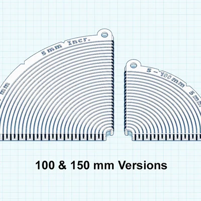 Template Stencil Bo Góc Lõm (Concave) - Bản Metric & Imperial