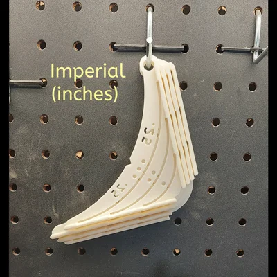 Template lấy dấu bán kính góc bo tròn – Inch/Imperial & Metric