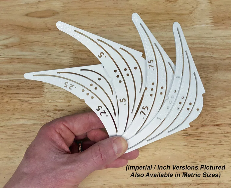 Template lấy dấu bán kính góc bo tròn – Inch/Imperial & Metric - Image 6