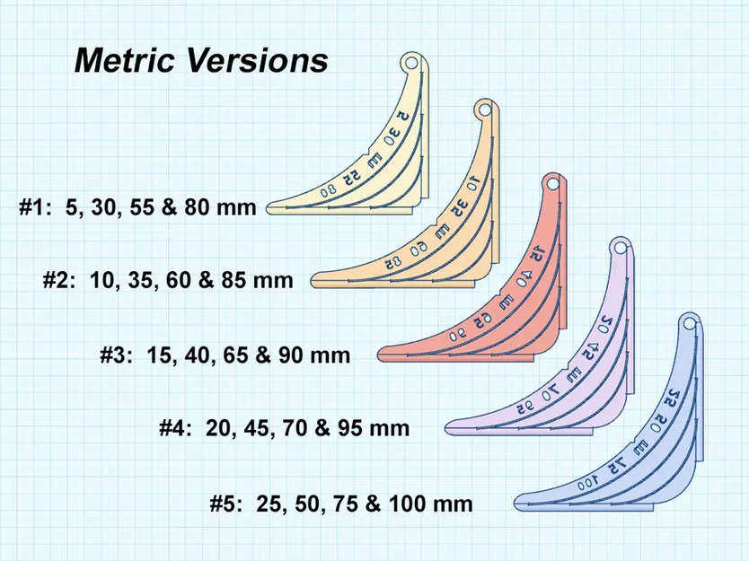 Template lấy dấu bán kính góc bo tròn – Inch/Imperial & Metric - Image 8