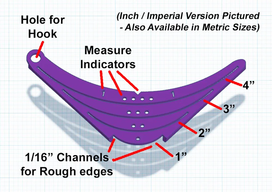 Template lấy dấu bán kính góc bo tròn – Inch/Imperial & Metric - Image 9