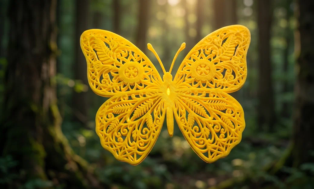Tranh Treo Tường Bướm Vàng Hoa Văn Mandala Tinh Xảo 3D - Image 5