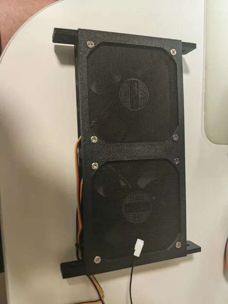 Holder quạt (Fan holder) cho 2 quạt gắn trên tủ rack - Image 1