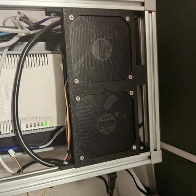 Holder quạt (Fan holder) cho 2 quạt gắn trên tủ rack