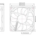 Holder quạt (Fan holder) cho 2 quạt gắn trên tủ rack - Thumbnail 4