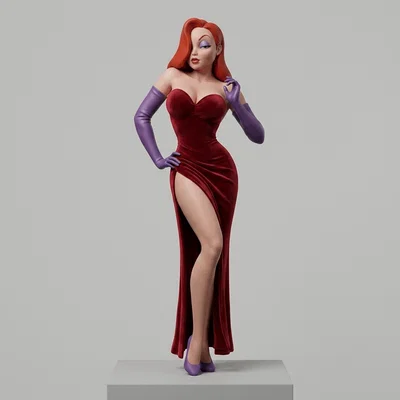 Mô hình 3D Jessica Rabbit (Who Framed Roger Rabbit) cực đẹp