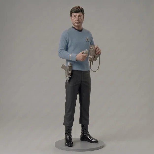 Mô hình 3D nhân vật bác sĩ Leonard McCoy (Star Trek 1966) ấn tượng - Image 1