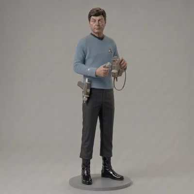 Mô hình 3D nhân vật bác sĩ Leonard McCoy (Star Trek 1966) ấn tượng