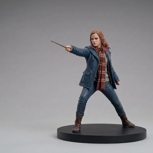 Mô hình 3D Hermione Granger trong tư thế chiến đấu cực đẹp - Image 1