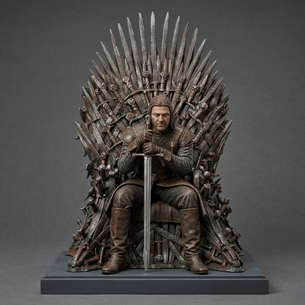 Mô hình 3D Iron Throne Game of Thrones sắc nét cho fan hâm mộ - Image 1