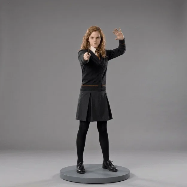 Mô hình 3D Hermione Granger đang niệm chú trong Harry Potter - Image 1