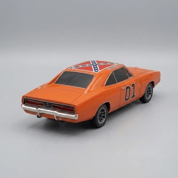 Mô hình 3D xe General Lee và nhân vật The Dukes of Hazzard 1979 - Image 3
