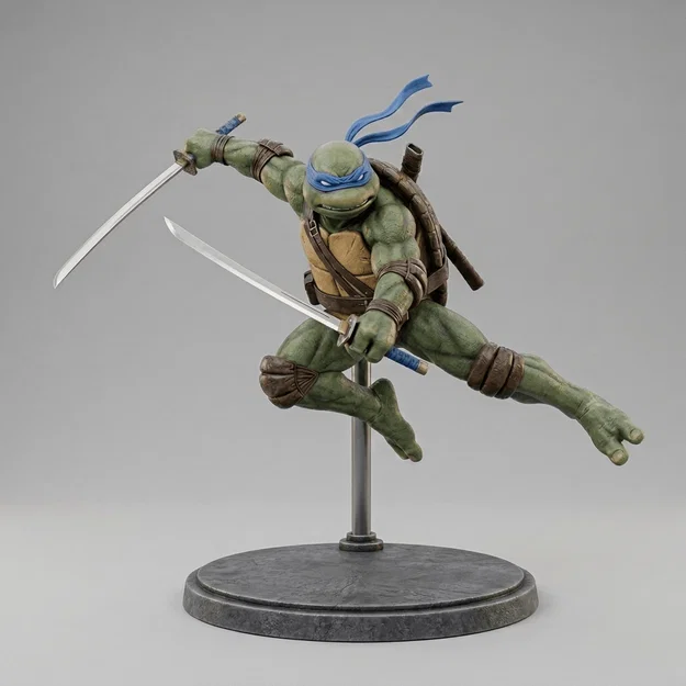 Mô hình 3D Leonardo - Ninja Rùa (Teenage Mutant Ninja Turtles) tuyệt đẹp - Image 1