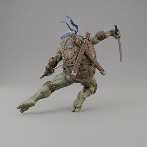 Mô hình 3D Leonardo - Ninja Rùa (Teenage Mutant Ninja Turtles) tuyệt đẹp - Image 2