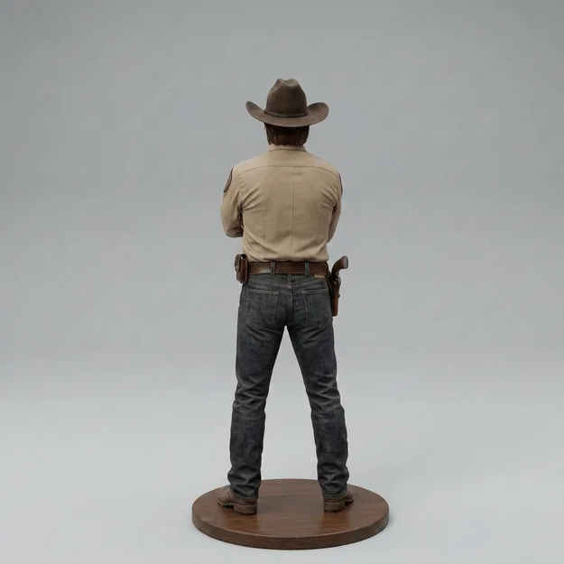 Mô hình 3D nhân vật Walker Texas Ranger - Chuck Norris (1993) - Image 2