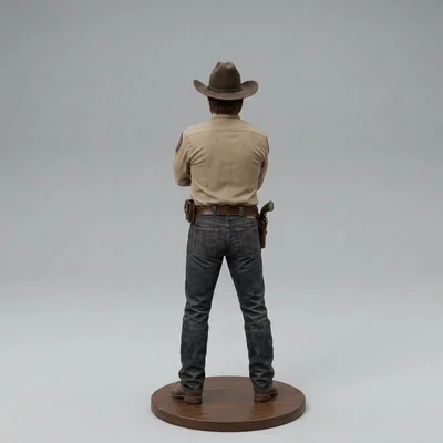 Mô hình 3D nhân vật Walker Texas Ranger - Chuck Norris (1993)