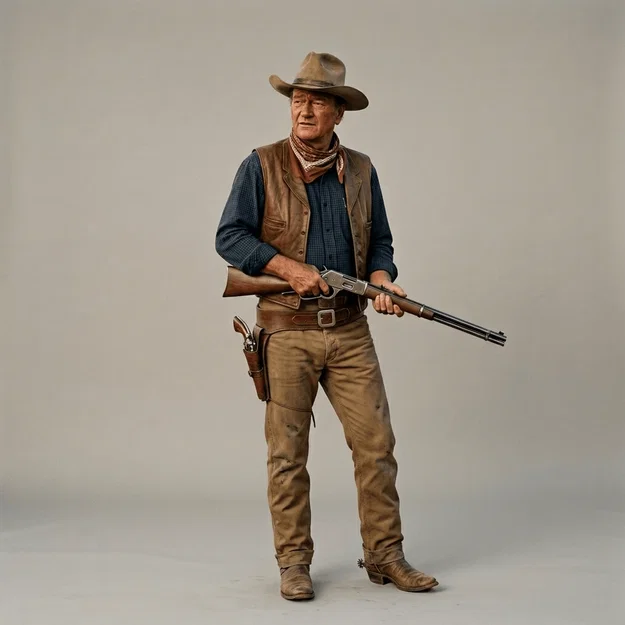 Mô hình 3D John Wayne - "The Duke" kinh điển cho người sưu tầm - Image 1