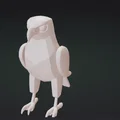 Mô hình chú chim ưng Hawk Low Poly tinh xảo cho in 3D - Thumbnail 2