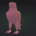 Mô hình chú chim ưng Hawk Low Poly tinh xảo cho in 3D - Thumbnail 4