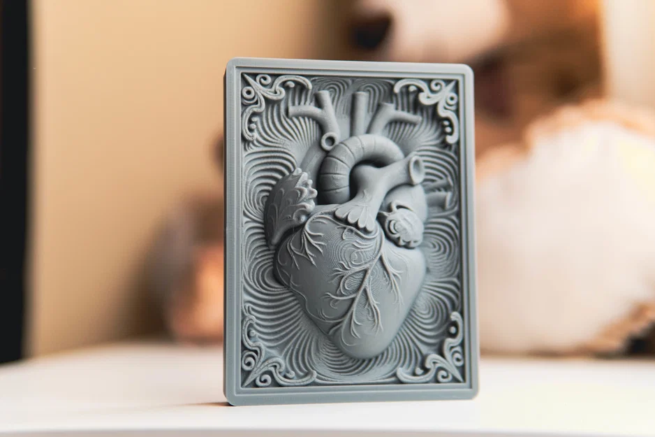 Trái tim – Bas Relief Art Đồng Bộ - Image 1